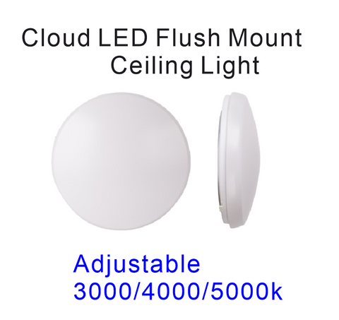 MW LED 18 Inch Flush Mount Ceiling Light LED 40W 3CCT Color 3000K/4000k/5000K (CCTChangeable/Adjustable)