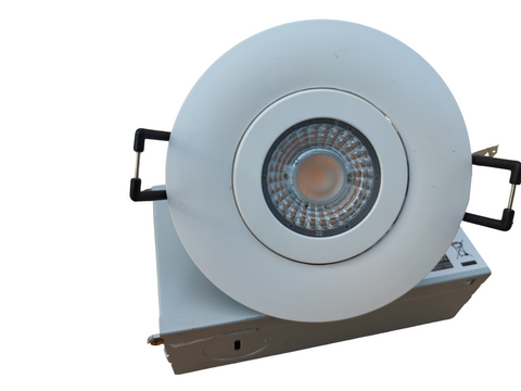 MW LED 3 Inch Gimbal LED Downlight Dimmable Recessed Ceiling Directional Rotatable Light Damp Location ETL Listed IC Rated