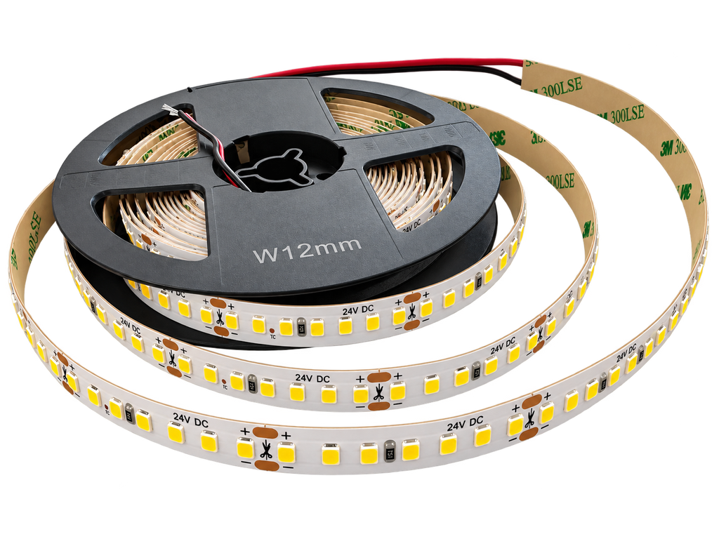MW LED Strip  Lights, Natural White 4000K, DC 24V, 55W(Max),10MMx5M, 154PCS/M, SMD2835,for Office Workspace Vanity Mirror Kitchen Counter
