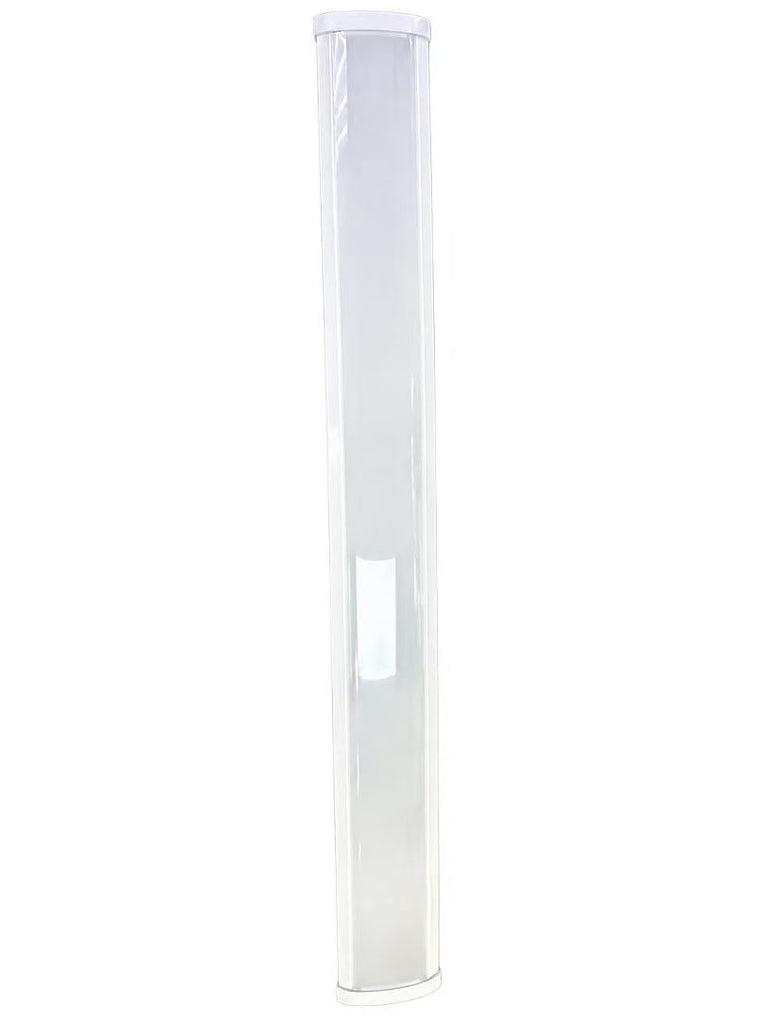 MW LED Wraparound Light 48W 4000 Lumens, 5000K 4FT LED Wraparound Light Fixture, Frosted Cover, Linear Flush Mount Ceiling Light for Garage Workshop Office Basement Workbench