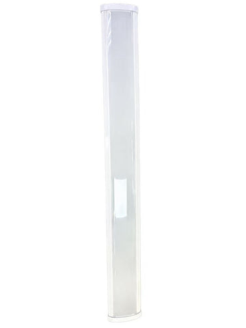 MW LED Wraparound Light 48W 4000 Lumens, 5000K 4FT LED Wraparound Light Fixture, Frosted Cover, Linear Flush Mount Ceiling Light for Garage Workshop Office Basement Workbench