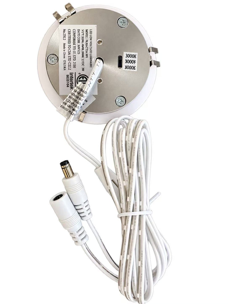 MW LED Puck Light, Under Cab,3000K/4000K/5000K. 3W12V,Mini Downlight LED Ceiling Light,Cabinet Light,Recessed Small Spotlight Mirror Front Lights