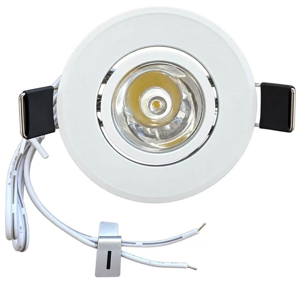 MW LED Mini Puck Down Light,CW6000K, 2" Recessed, for Bedroom/Hallway/Office Lighting