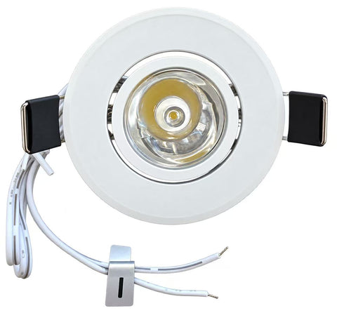 MW LED Mini Puck Down Light,CW6000K, 2" Recessed, for Bedroom/Hallway/Office Lighting