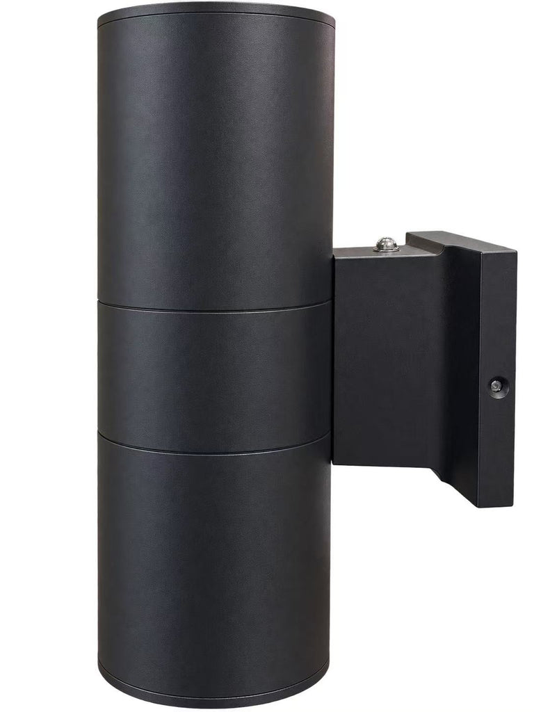 MW LED outdoor wall light, 12 inches up and down wall lamp with sensors. Modern Porch Patio Lights, Waterproof Wall Sconce, Exterior Light Fixture Wall Mount, Aluminum, Matte Black