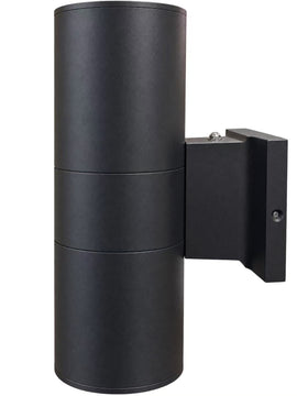 MW LED outdoor wall light, 12 inches up and down wall lamp with sensors. Modern Porch Patio Lights, Waterproof Wall Sconce, Exterior Light Fixture Wall Mount, Aluminum, Matte Black