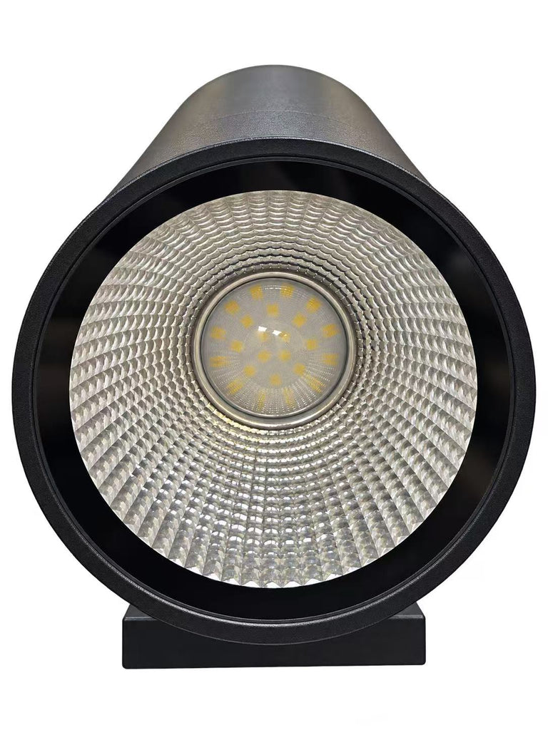MW LED outdoor wall light, 12 inches up and down wall lamp with sensors. Modern Porch Patio Lights, Waterproof Wall Sconce, Exterior Light Fixture Wall Mount, Aluminum, Matte Black