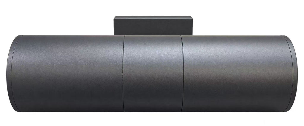 MW LED outdoor wall light, 12 inches up and down wall lamp with sensors. Modern Porch Patio Lights, Waterproof Wall Sconce, Exterior Light Fixture Wall Mount, Aluminum, Matte Black