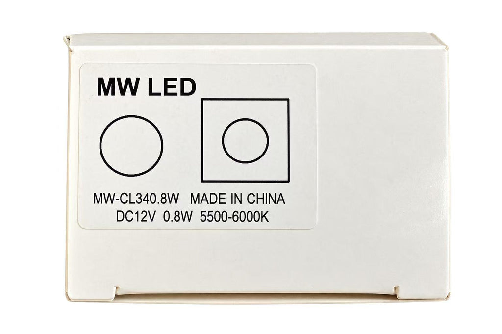 MW LED Square Deck Lights Recessed,12V Low Voltage Outdoor Step Lighting for Patio Stairs