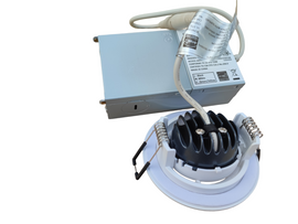 MW LED 3 Inch Gimbal LED Downlight Dimmable Recessed Ceiling Directional Rotatable Light Damp Location ETL Listed IC Rated