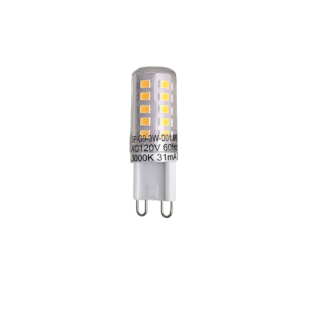 G9 LED Light Bulb 4W (40W Halogen Bulbs Equivalent) 400LM Warm White 3000K AC 120V G9 Base Lamp Dimmable