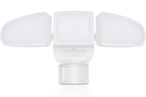 MW LED Motion Sensor Outdoor Flood Light, 40W Ultra Bright 4500LM, 5000K Waterproof LED 3-Head Security Light, Dusk to Dawn Mode, ETL Certified