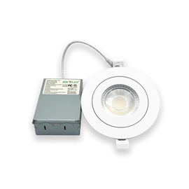 MW LED  4 inch Gimbal Recessed LED Pot Lights, with Junction Box, Dimmable Ceiling Light/Potlight, 9W 750LM 3000/4000/5000K(Multi CCT)