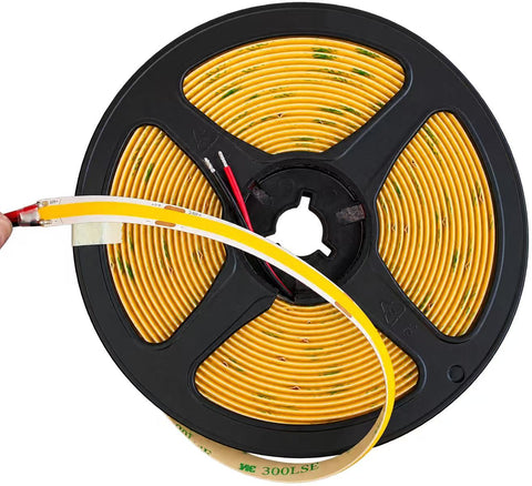 MW LED Strip Lights, COB LED Flex Strip Light, 24V, 480pcs/m, 10W/m, 100LM/W, 8mm*5m, 2700K, for Kitchen, Living Room, Party, Bar