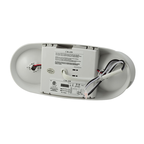 MW LED Emergency Lights CM239 Ultra - Bright White LED Light 2w x 2, Battery Backup for 120 Minutes 120v/347v Universal mounting CSA Listed