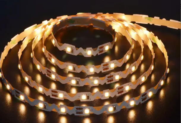 MW LED S Shape Bendable LED Strip Light,Warm White 3000K, 12V. 4.8W/M, 6.6MMx5M. Best for advertising Sign Light , Home Décor Light, Cabinet & Office
