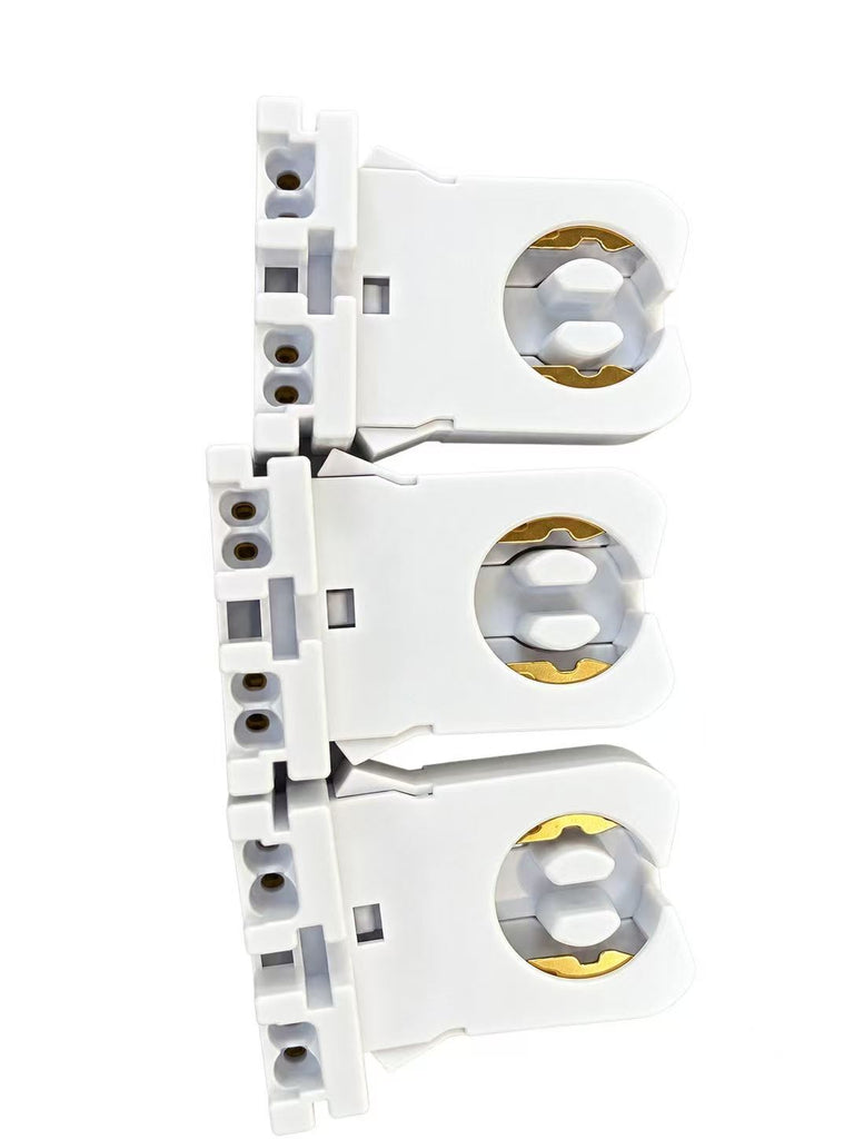 Fluorescent Tube Lamp Holder-White.T8 Lamp Holder,20 PCS Light Socket Base Holder,Retardant Lamp Sockets for Integrated LED Fluorescent Tube