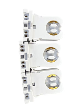 Fluorescent Tube Lamp Holder-White.T8 Lamp Holder,20 PCS Light Socket Base Holder,Retardant Lamp Sockets for Integrated LED Fluorescent Tube