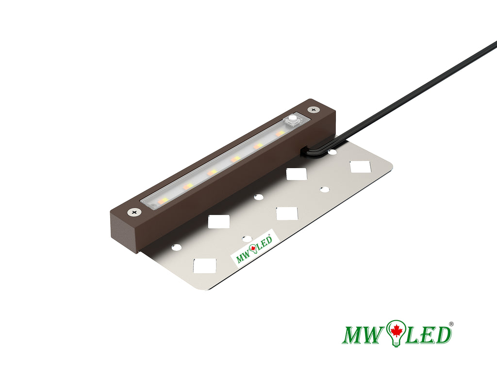MW LED 7 Inch 3W LED Hardscape Lighting, Color Changing Retaining Wall Light, Low Voltage Landscape Lights,12V-24V AC/DC, IP65 Waterproof Outdoor Step Light