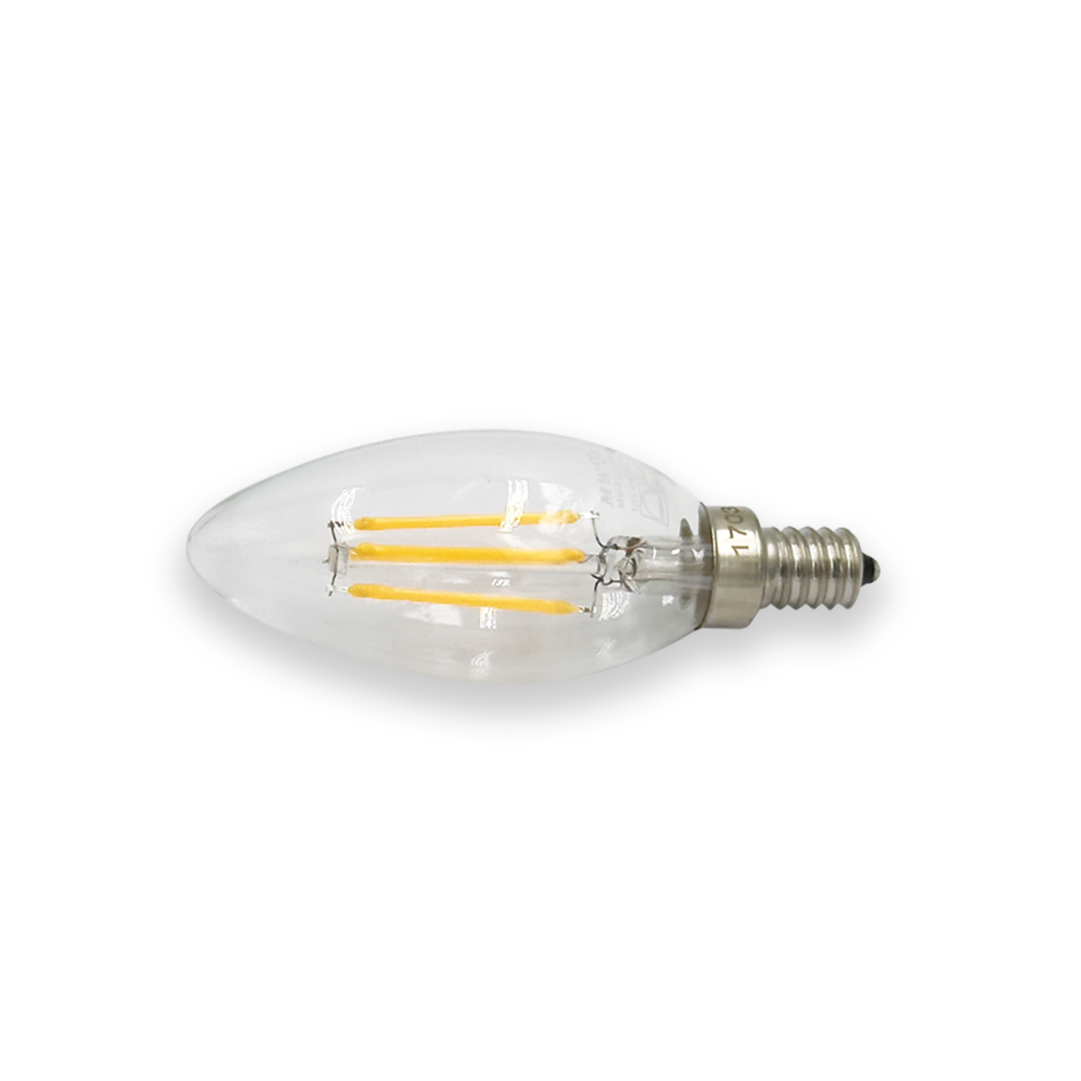 MW LED 6-Packed B11 Filament Bulb 4.W (40W Equivalent) 400 Lumens E12 Candelabra LED 2700K Warm White Candle Light Bulbs