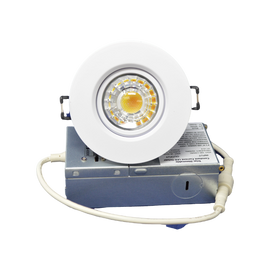 MW LED 3Inch Gimbal LED Downlight Dimmable Recessed Ceiling Directional Rotatable Light Damp Location ETL Listed IC Rated 8W Color Selectable 3CCT 3000K/4000K/5000K
