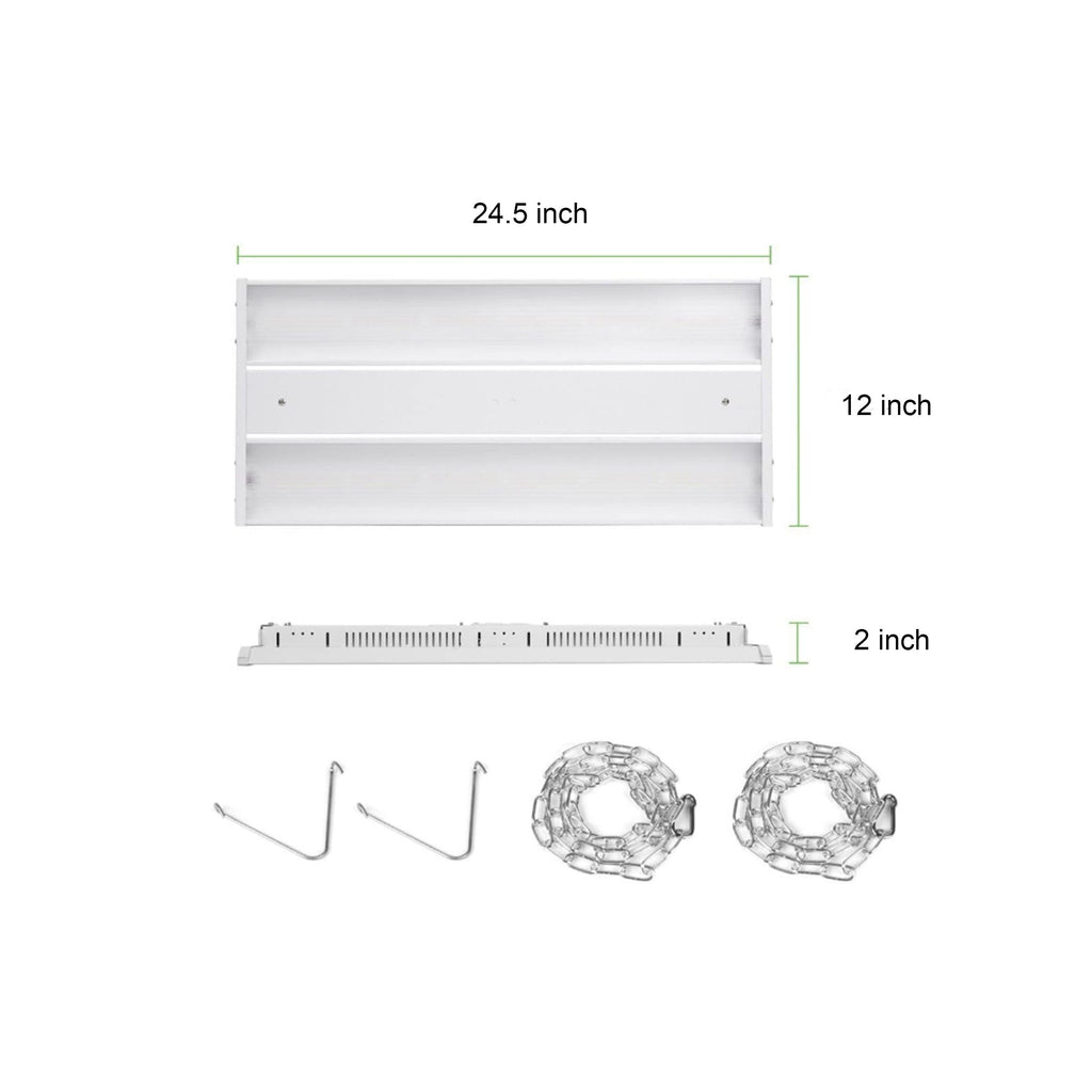 MW LED Linear High Bay Light 165W 5000k for Warehouse Workshop Factory Lighting, Shop Lights