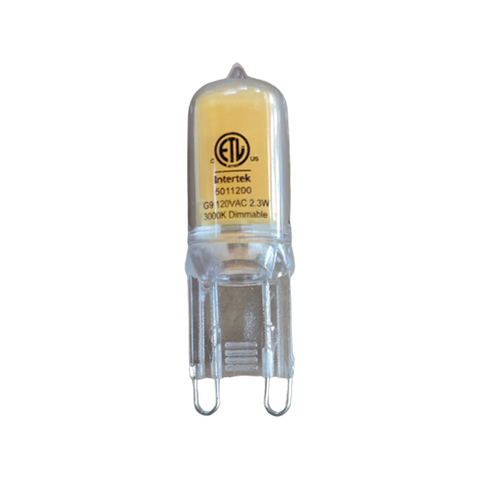 G9 LED COB Light Bulb 2.3W (20W Halogen Bulbs Equivalent) 200LM Warm White 3000K AC 120V G9 Base Lamp Dimmable