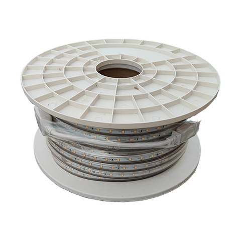 Waterproof Warm White 3000K 120V 165ft/50m, Outdoor Strip Lights Ideal for Eaves, Backyards Garden, Halloween, Christmas Decoration, Indoor Outdoor Use