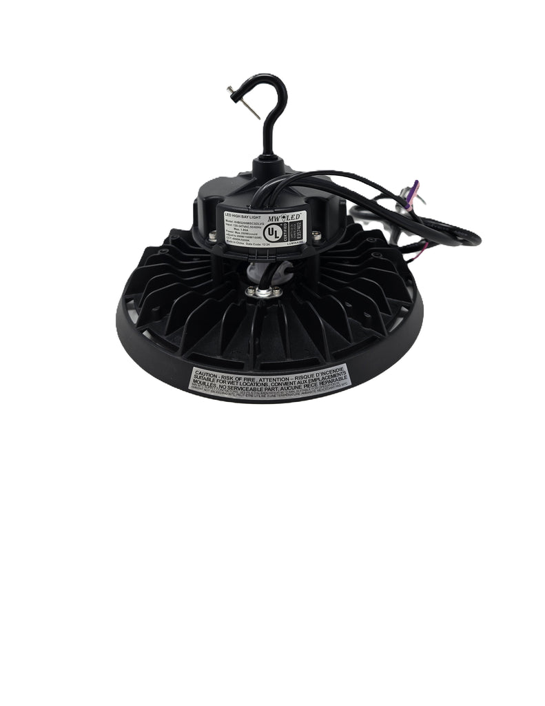MW LED High Bay Light 200W, Max. 30200lm  Color Temperature 4000k / 5000K, Dimmable: 0 - 10Vdc for Warehouse Workshop Factory Lighting, Shop Lights.