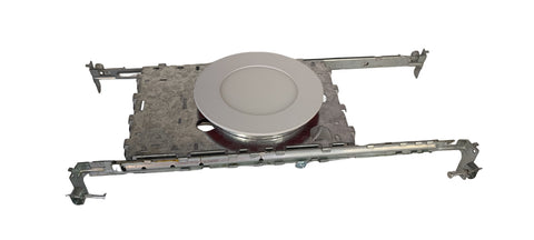 New Construction Mounting Plate, 4 inch, Sliding Plate, Recessed Lighting Shallow Housing 6-Pack