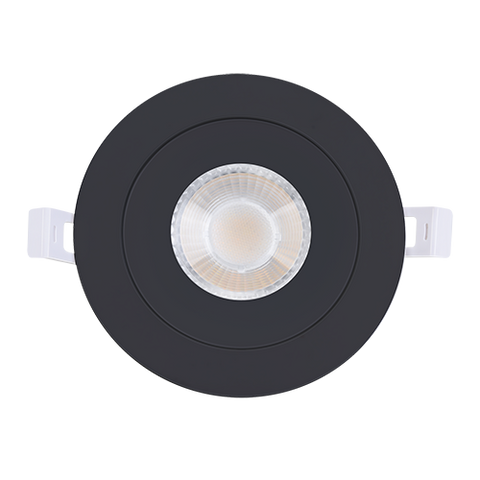 MW LED  4 inch Gimbal Recessed LED Pot Lights, with Junction Box, Dimmable IC Rated 180?Rotatable Ceiling Light/Potlight, 9W 750LM 3000/4000/5000K(Multi CCT) Black Trim
