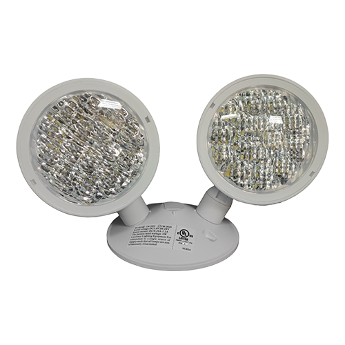 MW LED Remote Head (Double) for Emergency Light,Thermoplastic DC3.6V-24V Opertional,2 x 3 Watt, 2X180 Lm, CM-202C CUL Listed