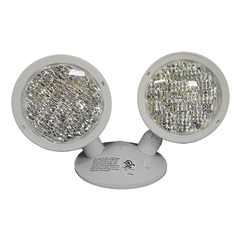 MW LED Remote Head (Double) for Emergency Light,Thermoplastic DC3.6V-24V Opertional,2 x 3 Watt, 2X180 Lm, CM-202C CUL Listed